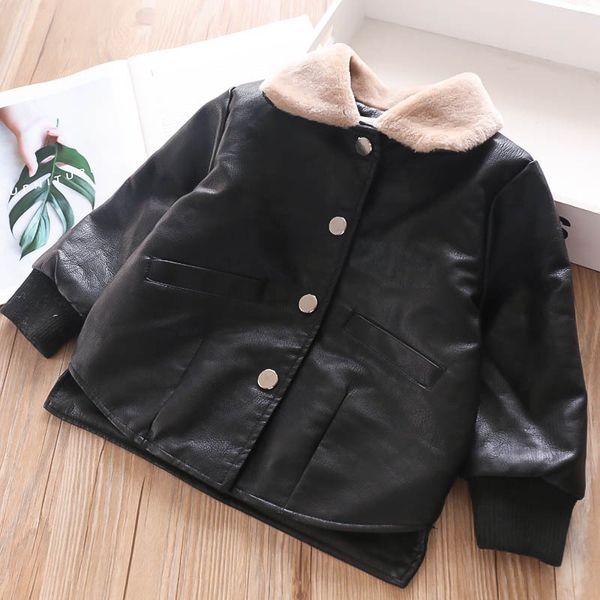 boys and girls lapel fashion pu leather jacket with velvet children's jacket in autumn and winter, Blue;gray
boys and girls lapel fashion pu leather jacket with velvet children's jacket in autumn and winter, Blue;gray