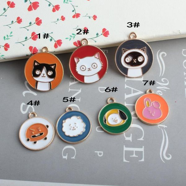cute enamel cat round tag gold base pendant charms for jewelry souvenir making diy accessories 50pcs, Bronze;silver
cute enamel cat round tag gold base pendant charms for jewelry souvenir making diy accessories 50pcs, Bronze;silver