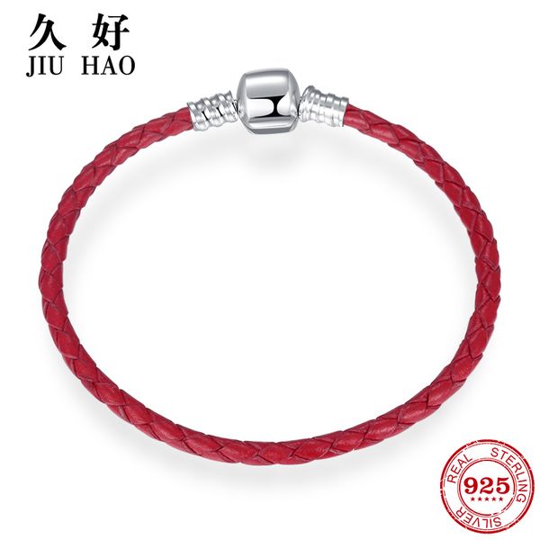 925 sterling silver charm gules leather rope bracelets diy for fashion jewelry womens accessories trendy, Golden;silver 
925 sterling silver charm gules leather rope bracelets diy for fashion jewelry womens accessories trendy, Golden;silver