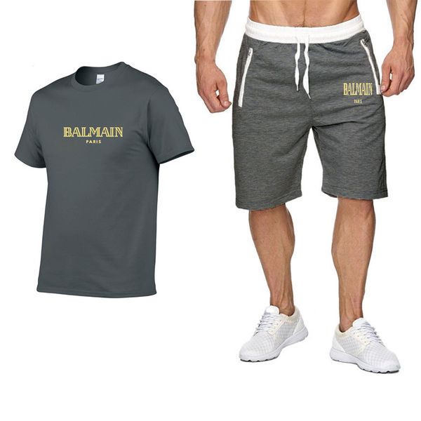 summer short sleeve sports suit casual men sets striped tracksuits t-shirt+shorts mens designer tracksuits sportswear suits, Gray
summer short sleeve sports suit casual men sets striped tracksuits t-shirt+shorts mens designer tracksuits sportswear suits, Gray