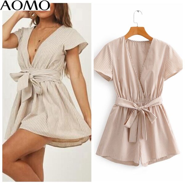 aomo fashion jumpsuits for women 2020 striped print summer playsuit short sleeve with slash female beach playsuit 1f121a, Black;white
aomo fashion jumpsuits for women 2020 striped print summer playsuit short sleeve with slash female beach playsuit 1f121a, Black;white