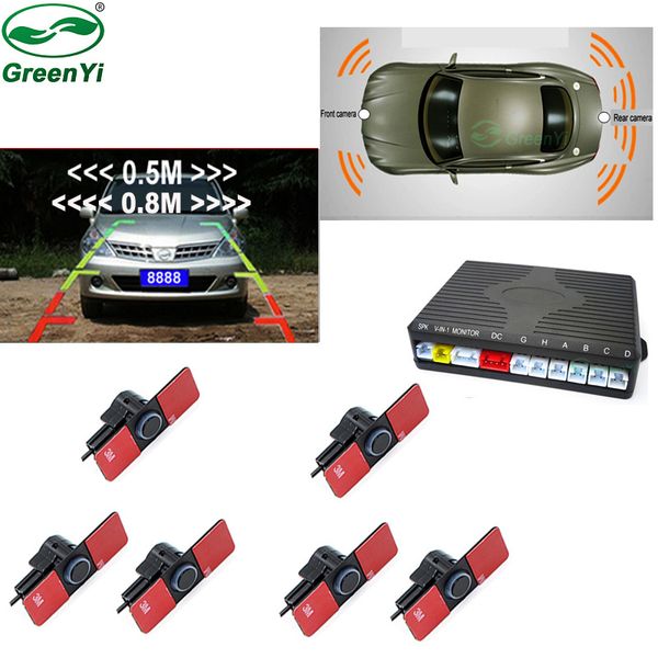 dual channel car video parking radar sensor front rear 6 flat sensors 2 video input for car parking camera monitor android dvd
dual channel car video parking radar sensor front rear 6 flat sensors 2 video input for car parking camera monitor android dvd