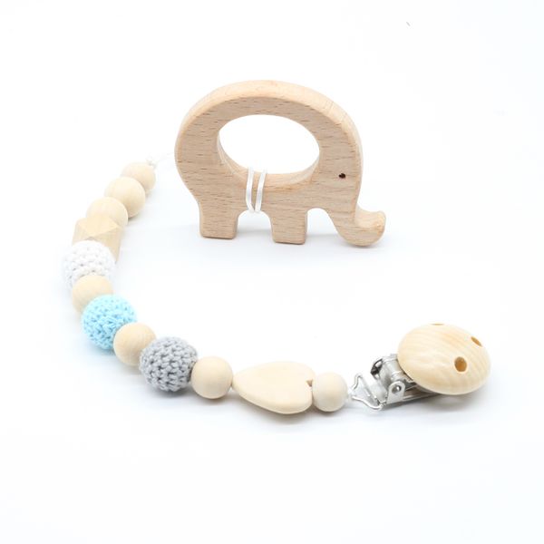 neutral color baby pacifier clip holder with beech elephant shaped pendant dummy clips holder crochet beads new-baby gift
neutral color baby pacifier clip holder with beech elephant shaped pendant dummy clips holder crochet beads new-baby gift