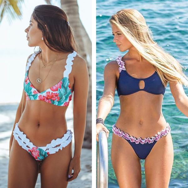 miyouj flower bikini 2019 ruffle swimsuit cross string swimwear hollow out bathing suit solid bikini set lace biquini feminino
miyouj flower bikini 2019 ruffle swimsuit cross string swimwear hollow out bathing suit solid bikini set lace biquini feminino