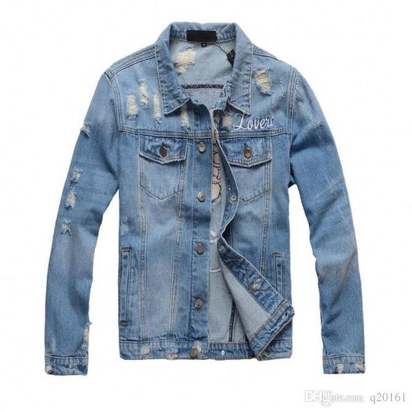 2018 new motorcycle letter printing denim jacket high fashion designer famous bomber denim slim windbreaker jacket mens jean clothing
2018 new motorcycle letter printing denim jacket high fashion designer famous bomber denim slim windbreaker jacket mens jean clothing