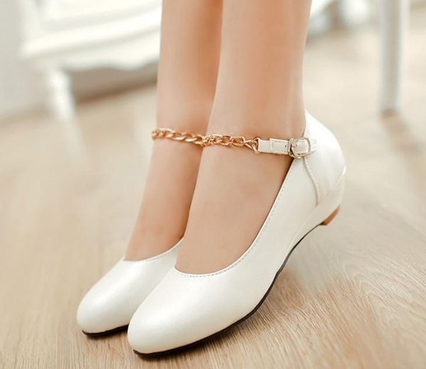 2019 women's shoes in spring and autumn with new style slope heel round head @89, Black
2019 women's shoes in spring and autumn with new style slope heel round head @89, Black