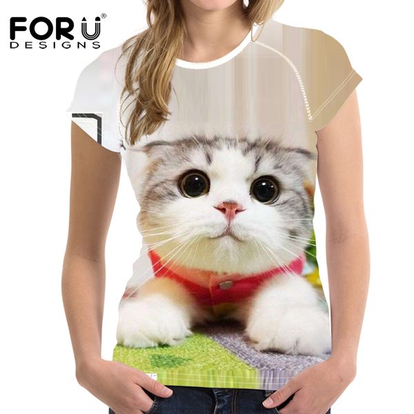 forudesigns summer women t-shirt 3d kawaii cute cat printing womenstee funny clothing famale fashion tshirt, White
forudesigns summer women t-shirt 3d kawaii cute cat printing womenstee funny clothing famale fashion tshirt, White