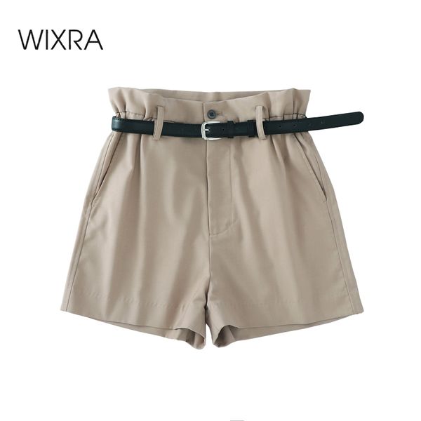 wixra summer solid sashes shorts loose high waist casual streetwear women's shorts for women, White;black
wixra summer solid sashes shorts loose high waist casual streetwear women's shorts for women, White;black