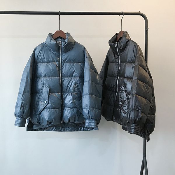 2019 women winter coat long sleeve stand collar white duck down warm blue coat casaco feminino oversized parkas women, Black
2019 women winter coat long sleeve stand collar white duck down warm blue coat casaco feminino oversized parkas women, Black