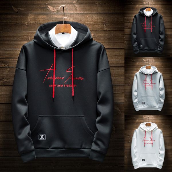men's new fashion autumn winter hooded long sleeved jacket letter print oversize hoodie hat guard men's loose clothings, Black
men's new fashion autumn winter hooded long sleeved jacket letter print oversize hoodie hat guard men's loose clothings, Black
