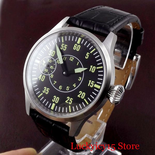 mechanical hand winding wristwatch 43mm luminous hand sterile dial 6497 movement sapphire glass, Slivery;brown
mechanical hand winding wristwatch 43mm luminous hand sterile dial 6497 movement sapphire glass, Slivery;brown