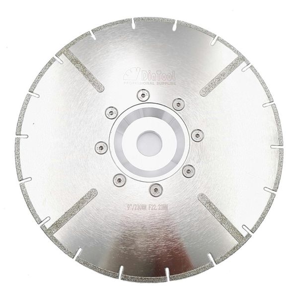 diatool 9" electroplated diamond cutting blade 22.23mm or m14 flange with protection 230mm reinforced diamond discs with flange
diatool 9" electroplated diamond cutting blade 22.23mm or m14 flange with protection 230mm reinforced diamond discs with flange