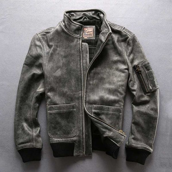 men's leather & faux motorcycle vintage 2021 biker gray slim fit mandarin collar solid genuine jacket men fashion coat male, Black
men's leather & faux motorcycle vintage 2021 biker gray slim fit mandarin collar solid genuine jacket men fashion coat male, Black