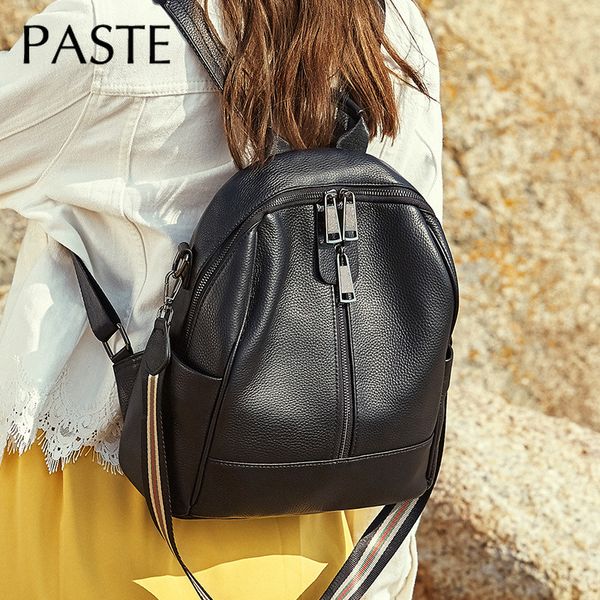 korean black cowhide leather women knaspack hihg quality factory wholesale bagpack cow leather girl school book bag day pack
korean black cowhide leather women knaspack hihg quality factory wholesale bagpack cow leather girl school book bag day pack