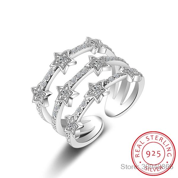 fashion 925 sterling silver multi-layer cz zircon rings for women anillos resizable rings bague s-r176, Golden;silver
fashion 925 sterling silver multi-layer cz zircon rings for women anillos resizable rings bague s-r176, Golden;silver