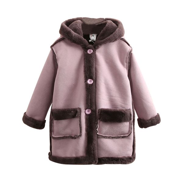 thicker girl's coat, Blue;gray 
thicker girl's coat, Blue;gray