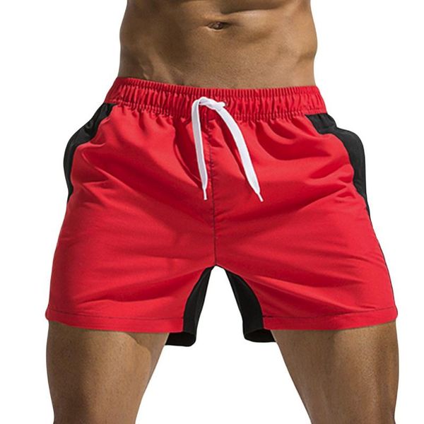 new men breathable swimwear beach shorts slim wear color stitching for male drop shipping, White;black
new men breathable swimwear beach shorts slim wear color stitching for male drop shipping, White;black