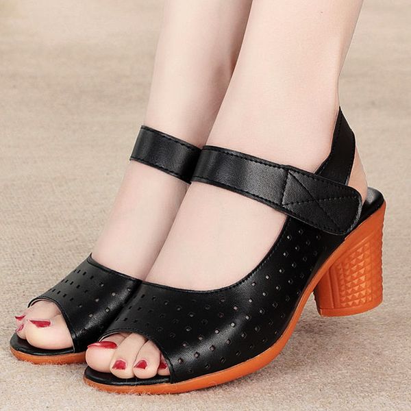 lihuamao summer women square heel peep toe sandals comfortbale breathable vintage ladies high heel sandals for party work, Black
lihuamao summer women square heel peep toe sandals comfortbale breathable vintage ladies high heel sandals for party work, Black