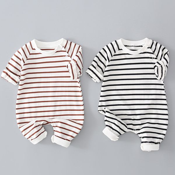 stripes baby's rompers infant baby's clothes cotton soft skin-friendly o-neck jumpsuit, Blue
stripes baby's rompers infant baby's clothes cotton soft skin-friendly o-neck jumpsuit, Blue