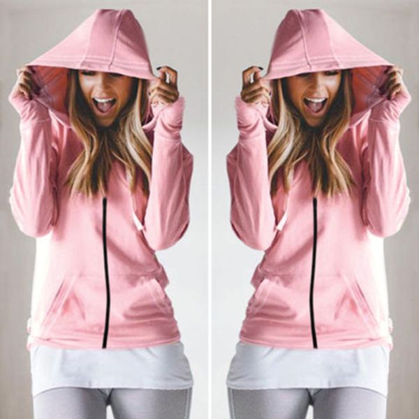 causal autumn women long sleeve zipper hoodie sweatshirt pockets hooded pullover, Black
causal autumn women long sleeve zipper hoodie sweatshirt pockets hooded pullover, Black