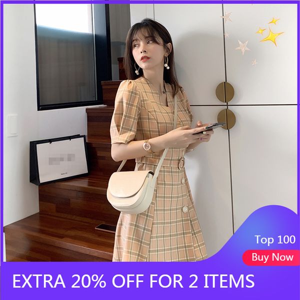 mishow vintage dress for women summer 2020 v-neck plaid puff sleeve casual knee-length dress female lady mx19b1927, White;black
mishow vintage dress for women summer 2020 v-neck plaid puff sleeve casual knee-length dress female lady mx19b1927, White;black