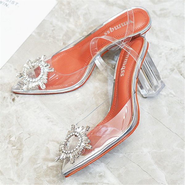 luxury high heels sandals shoes high heels party shoes summer height sandals woman rhinestone wedding, Black