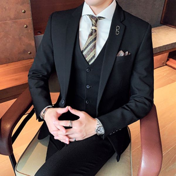 2020 black suit mens wedding suits slim fit business male suit casual groom tuxedos 3 piece set (jacket+vest+pants, White;black
2020 black suit mens wedding suits slim fit business male suit casual groom tuxedos 3 piece set (jacket+vest+pants, White;black