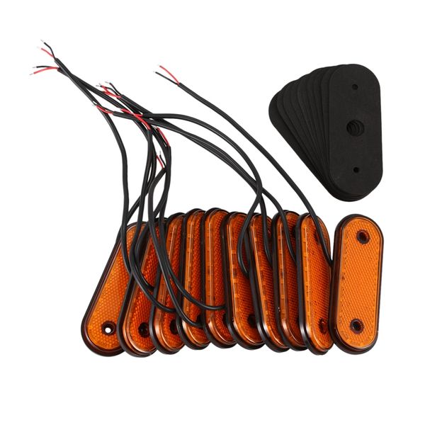 10x 20led yellow side marker light 24v led rear clearance lamp tail lights for truck, rv trailer lorry pickup boats
10x 20led yellow side marker light 24v led rear clearance lamp tail lights for truck, rv trailer lorry pickup boats