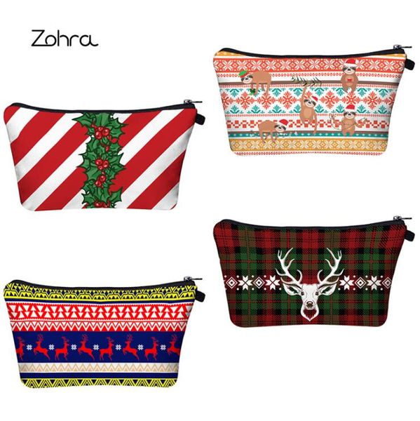 christmas cosmetic bag 3d printing women makeup bag santa deerlet xmas travel cosmetic organizer toiletry kit pouch
christmas cosmetic bag 3d printing women makeup bag santa deerlet xmas travel cosmetic organizer toiletry kit pouch