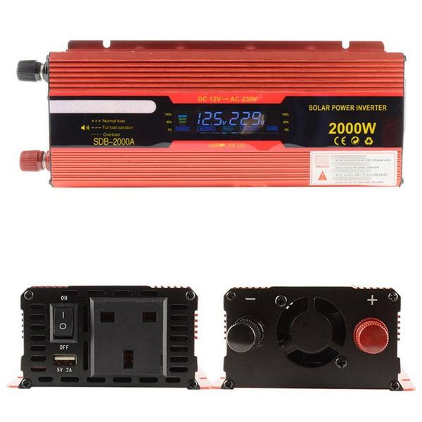 6000w led diaplay car power inverter converter charger adapter modified sine wave with usb port & uk plug
6000w led diaplay car power inverter converter charger adapter modified sine wave with usb port & uk plug