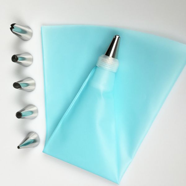 diy cake decorating tools 8 pcs cake decorating icing piping cream pastry bag with 6 pcs stainless steel nozzle set 
diy cake decorating tools 8 pcs cake decorating icing piping cream pastry bag with 6 pcs stainless steel nozzle set