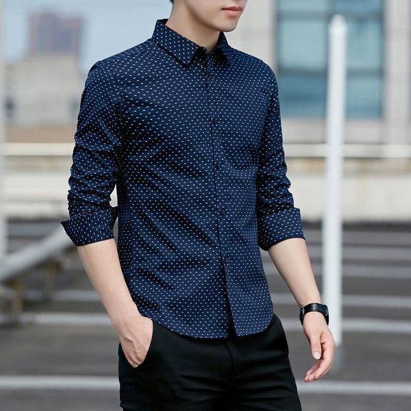 fashion men's autumn spring casual formal polka dot slim fit long sleeve dress shirt men slim cotton business shirts, White;black
fashion men's autumn spring casual formal polka dot slim fit long sleeve dress shirt men slim cotton business shirts, White;black
