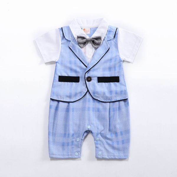 new baby clothes cotton gentleman tie romper infant jumpsuit toddler short sleeve climbing clothing kids outfits, Blue
new baby clothes cotton gentleman tie romper infant jumpsuit toddler short sleeve climbing clothing kids outfits, Blue