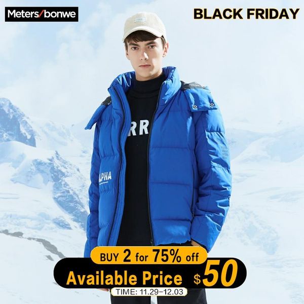 metersbonwe 2019 thick down jacket men winter warm 80% gray duck down coat man high collar hooded outdoor coat outwear, Black
metersbonwe 2019 thick down jacket men winter warm 80% gray duck down coat man high collar hooded outdoor coat outwear, Black