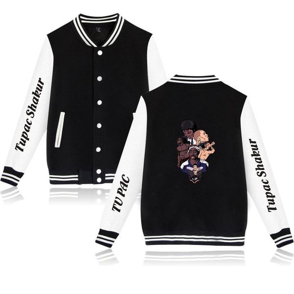 rapper 2pac baseball jacket men bomber jacket tupac amaru shakur makaveli streetwear casual tracksuit hip hop baseball uniform, Black
rapper 2pac baseball jacket men bomber jacket tupac amaru shakur makaveli streetwear casual tracksuit hip hop baseball uniform, Black