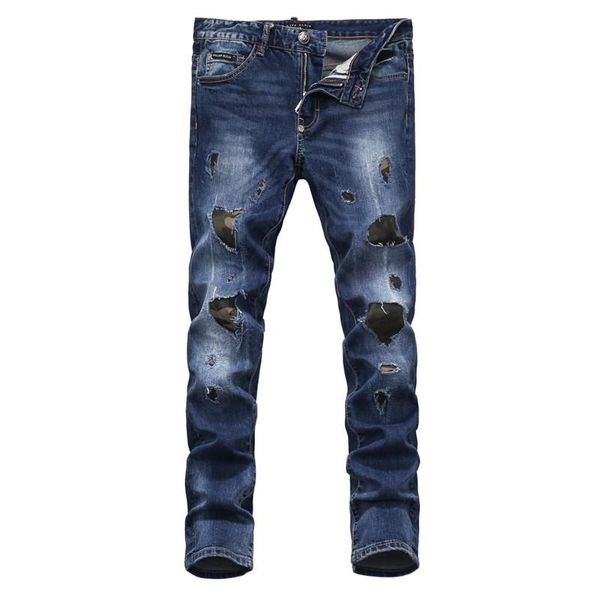fashion men's ripped biker jeans leather patchwork slim fit moto denim joggers patched jean trousers plus size 28-38 designer jeans, Blue
fashion men's ripped biker jeans leather patchwork slim fit moto denim joggers patched jean trousers plus size 28-38 designer jeans, Blue