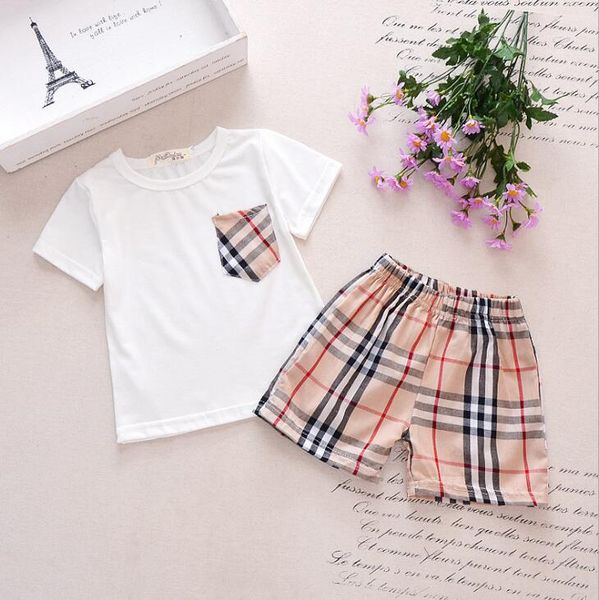 Kid de igner clothe boy and girl lei ure port uit pocket t hirt plaid hort children ummer uit ummer wear
Kid de igner clothe boy and girl lei ure port uit pocket t hirt plaid hort children ummer uit ummer wear