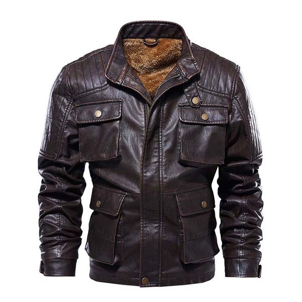 kiovno men's leather jackets and coats fleece lined motorcycle pu letaher jackets outwear for male size l-5xl thermal, Black
kiovno men's leather jackets and coats fleece lined motorcycle pu letaher jackets outwear for male size l-5xl thermal, Black