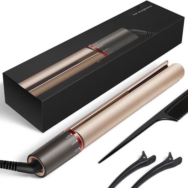 professional hair straightener flat iron for hair styling 2 in 1 tourmaline ceramic flat iron for all types with rotating, Black
professional hair straightener flat iron for hair styling 2 in 1 tourmaline ceramic flat iron for all types with rotating, Black