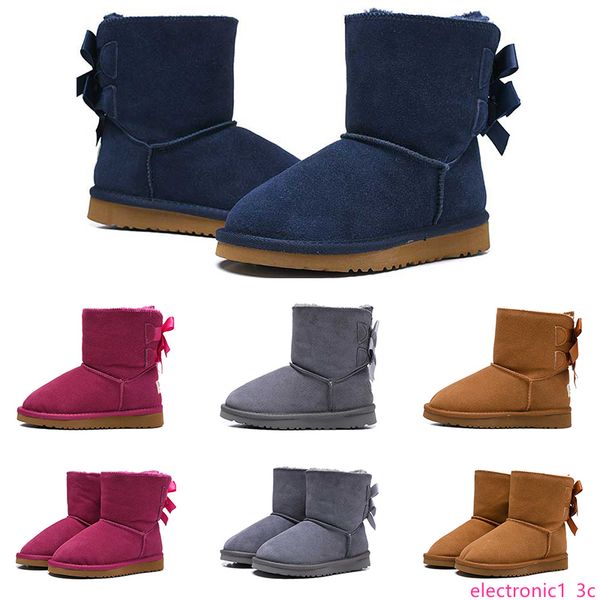 2019 designer boots kids australia classic snow wgg ankle short bow fur boots for winter chestnut grey pink keep warm size 27-35, Black;green
2019 designer boots kids australia classic snow wgg ankle short bow fur boots for winter chestnut grey pink keep warm size 27-35, Black;green