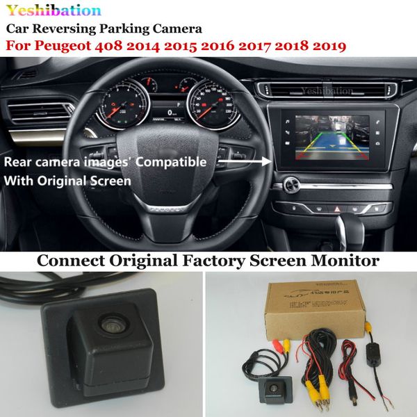 car rear view reverse backup camera for 408 2014 2015 2016 2017 2018 2019 - rca & original screen compatible
car rear view reverse backup camera for 408 2014 2015 2016 2017 2018 2019 - rca & original screen compatible