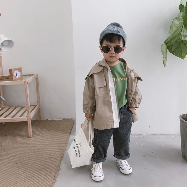 korean style fashion boys solid color loose oversized trench autumn kids drawstring long jackets, Camo
korean style fashion boys solid color loose oversized trench autumn kids drawstring long jackets, Camo