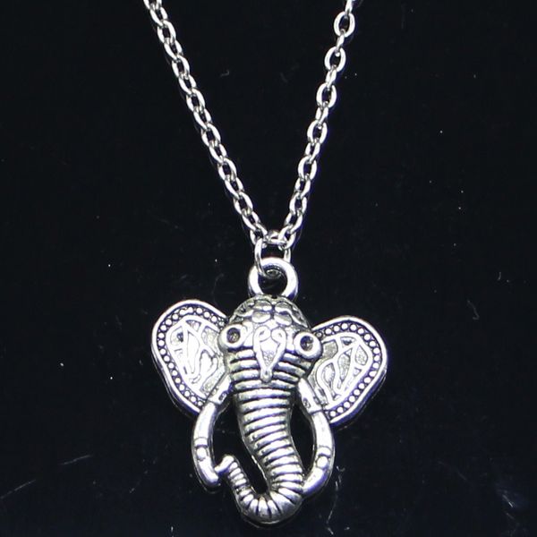 20pcs new fashion necklace 27x25mm elephant silver pendants short long women men colar gift jewelry choker
20pcs new fashion necklace 27x25mm elephant silver pendants short long women men colar gift jewelry choker