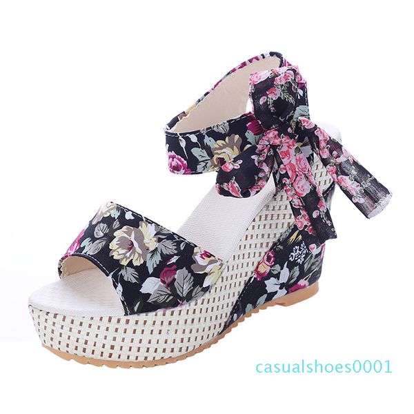 fashion women sandals summer wedges women sandals platform lace belt bow flip flops open toe high-heeled women shoes female y190706 c01, Black
fashion women sandals summer wedges women sandals platform lace belt bow flip flops open toe high-heeled women shoes female y190706 c01, Black