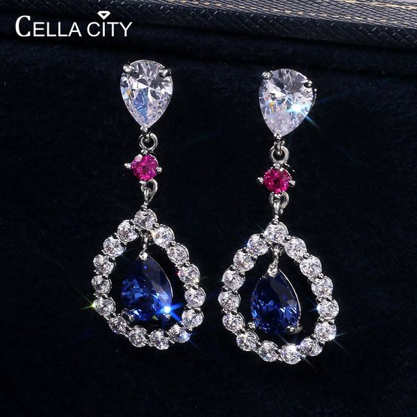 cellacity 925 sterling silver earrings with oval blue sapphire zircon gemstones wedding engagement party fine jewelry new, Golden;silver
cellacity 925 sterling silver earrings with oval blue sapphire zircon gemstones wedding engagement party fine jewelry new, Golden;silver