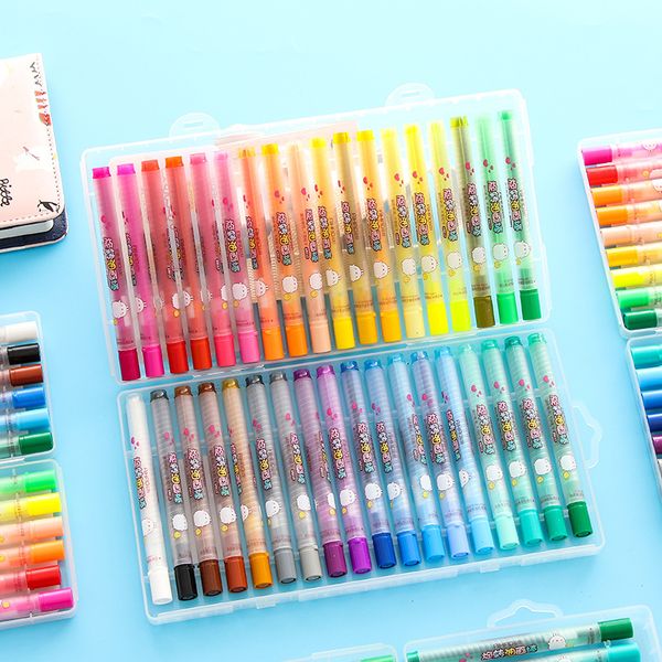 12/18/24/36pcs colors cute kawaii rainbow crayons oil pastel drawing set soft graffiti color pens school supplies ygb23, Black;red
12/18/24/36pcs colors cute kawaii rainbow crayons oil pastel drawing set soft graffiti color pens school supplies ygb23, Black;red