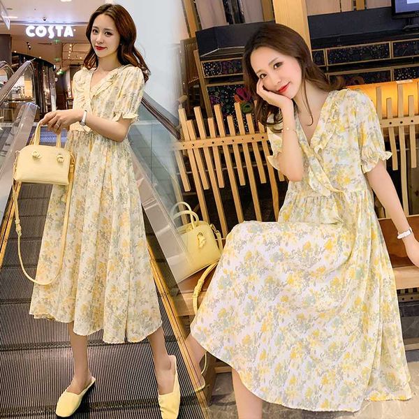 maternity dresses 2832# clothes summer short sleeve floral dress easy matching loose stylish for pregnant women mom, White
maternity dresses 2832# clothes summer short sleeve floral dress easy matching loose stylish for pregnant women mom, White
