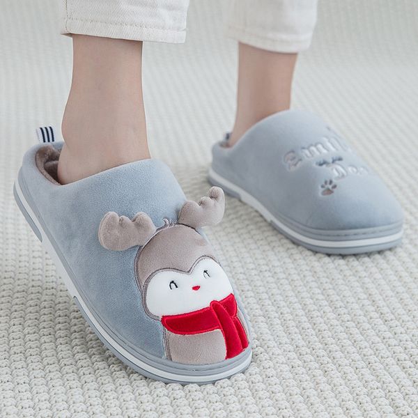 women home flat slippers indoor shoes female slip on cute cartoon deer furry warm laides christmas soft woman shoes plus size, Black
women home flat slippers indoor shoes female slip on cute cartoon deer furry warm laides christmas soft woman shoes plus size, Black