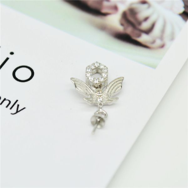 s925 sterling silver pearl pendant accessories empty bracket diy necklace pendant semi-finished accessories butterfly pendant, Slivery;crystal
s925 sterling silver pearl pendant accessories empty bracket diy necklace pendant semi-finished accessories butterfly pendant, Slivery;crystal