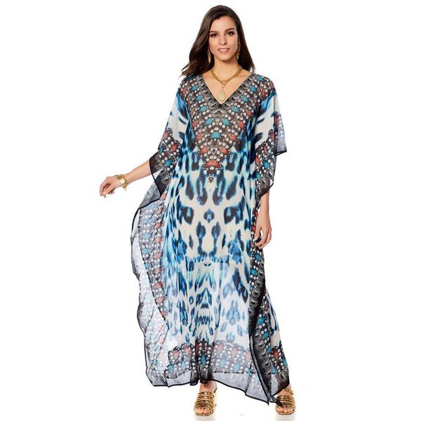 beach pareo de plage outings for women beachwear dresses swimsuit cover tunics print neck loose outside skirt upper garment, Blue;gray
beach pareo de plage outings for women beachwear dresses swimsuit cover tunics print neck loose outside skirt upper garment, Blue;gray